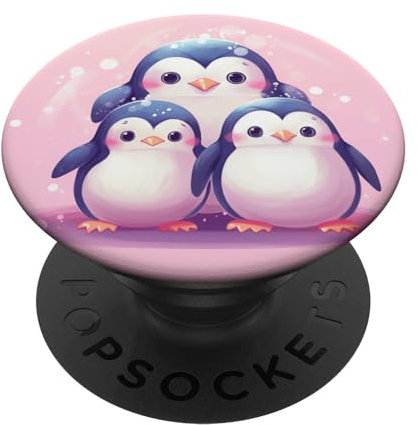 Niedlicher Pinguin PopSockets Klebender PopGrip