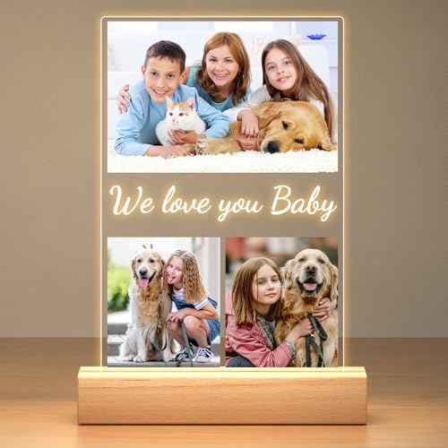 Personalised Photo Frame, Personalised Birthday Gifts for Baby Kids | Personalised Picture Frame, Customised Photo Frame, Personalised Photo Gifts for Baby Kids Girls Boys Mum Dad Family Friends