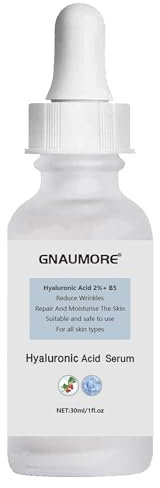 Ácido Hialurónico 2% + B5,B5 Serum Antiarrugas,Suero de Ácido Hialurónico Puro,Ácido Hialurónico Suero de Colágeno,Suero de Reafirmante Facial,Serum Facial Con Acido Hialuronico 30ML