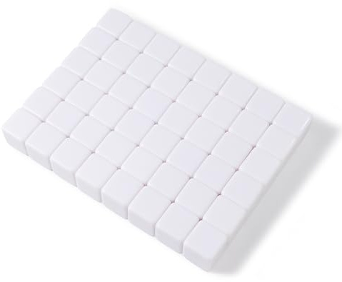 50-Piece 16mm personalizzabile in bianco gioco da tavolo dadi, Bianco