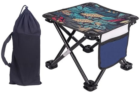 MEAKTSMI Praktischer Klapphocker Kleine Reisehocker Leichter Tragbarer Campinghocker Zum Wandern Und Rucksackreisen Langlebig