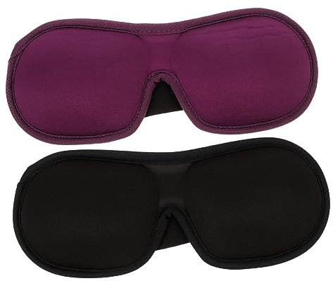 Hoement 2stücke Schlafmaske Augenmaske Memory Foam Schlafaugenabdeckung Schlafaugenbinde Augenabdeckung Zum Schlafen Reisen Hotel Lichtschutz