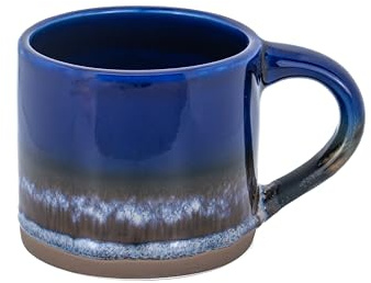 Sass & Belle Marlowe Mug Blue/Brown - Rustic Coffee Mug and Tea Cup – Stylish Hand-Glazed Stoneware – Gifts for Her, Him, Mum – Sass and Belle Design