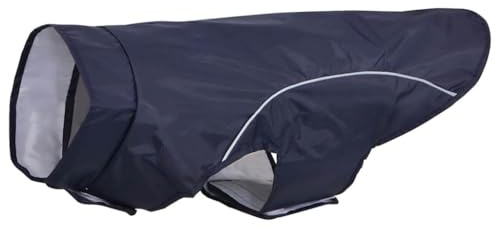 vidaXL Hunde Regenmantel mit Reflexstreifen Polyester Marineblau 2XL