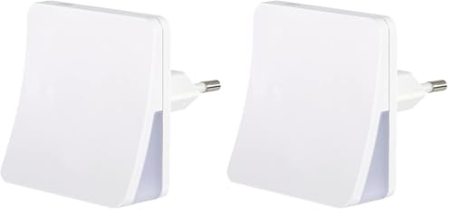 Hama LED Nachtlicht „DayNight Sensor“ für Steckdose, Nachtsensor, warmes Licht (Orientierungslicht, Stilllicht, für Babys, Kinder, Erwachsene, Schlummerlicht, Nachtleuchte, Schlaflampe) weiß