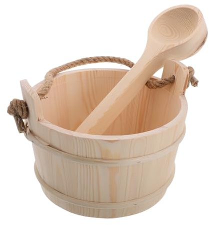TOPPERFUN Accessori Sauna Secchiello Sauna Spa e Doccia Set Multifunzionale per Relax Portatile e