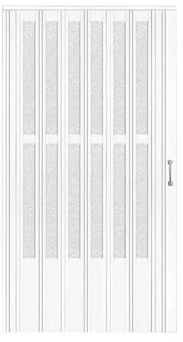 Puerta mosquitera de Louvre, divisor de habitación plisado para privacidad y seguridad, ideal para patio, pasillo y baño
