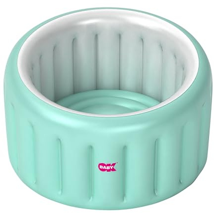 OKBABY Oplà Soft aufblasbare Babybadewanne – 8 bis 36 Monate – Blau
