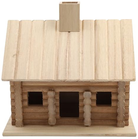 Gettimore Vogelhaus aus Holz für den Außenbereich, wetterbeständige Gartendekoration mit elegantem Finish, atmungsaktives Design für Vogelnest, 1 Stück