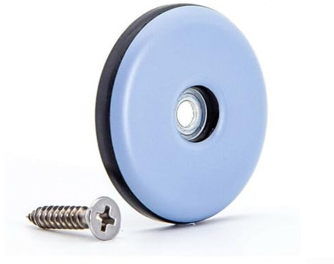 Confezione da 20 feltrini e traslochi resistenti per mobili, in PTFE, per divani, letti, tavoli e sedie, protezioni per pavimenti con viti per facilitarne la manutenzione (25 mm)