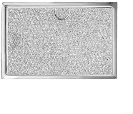 Filtro de repuesto de horno microondas de aluminio compatible con unidades GE para múltiples modelos, incluyendo 5304464105 WB06X10608 para captura de grasa (1)