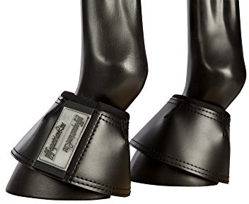 Springglocken mit Klettverschluss, schwarz XL