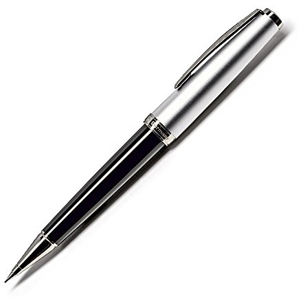 CLEO Classic Metall schwarz +++ Drehbleistift +++ palladinierte Zierringe und Clip +++ HAND MADE IN GERMANY