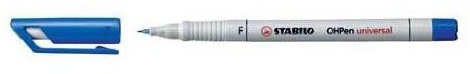 STABILO Folienstift OHPen universal, wasserlöslich, blau VE=3