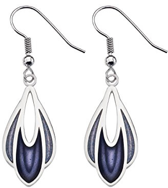 Sea Gems Rennie Mackintosh Fine Enamel Tulip Earrings - 7707 (Purple)