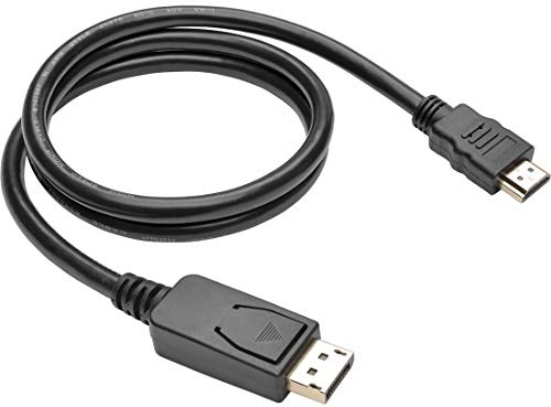 Tripp Lite Eaton DisplayPort to HDMI Adapter Cable, DP with Latches to HDMI (M/M), UHD 4K x 2K/1080p, 3 ft. (P582-003-V2)