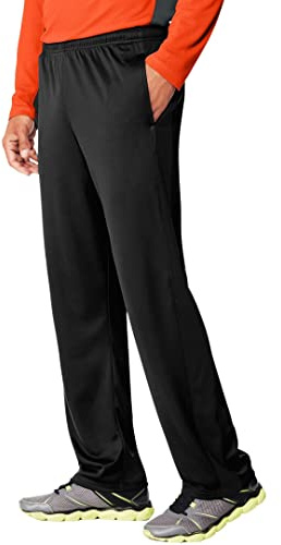Hanes mens Sport X-temp Performance Training With Pockets Pants, Black, Large US