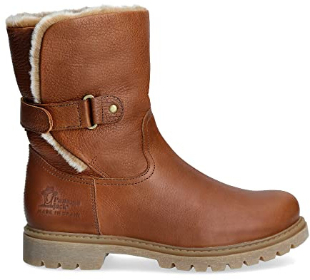 Panama Jack Felia Damen Warm gefüttert Biker Boots Halbschaft Stiefel & Stiefeletten, Braun (Bark B8), 42 EU