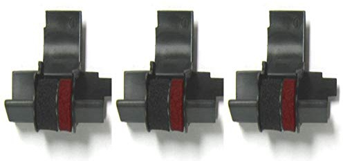 (3 Pack) P23-DH V, P27-DH Calculator Ink Roller, Black and Red Ink, Canon CP13 Compatible