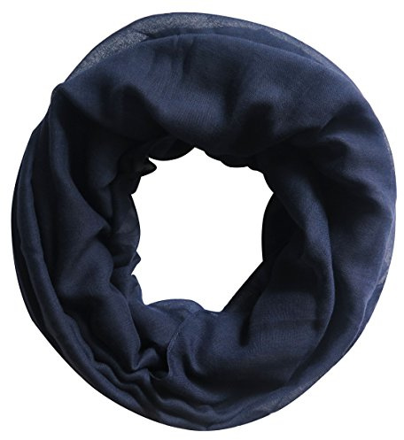 Lina & Lily Plain Farbe Damen Loop Schal Schlauchschal