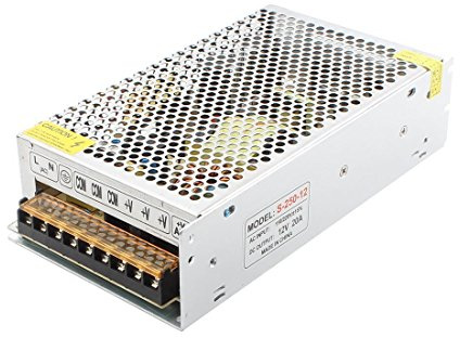 LEDMO 12V 20A 240W Transformador de Potencia, Fuente de Alimentación, Transformador de Voltaje para la Tira de LED