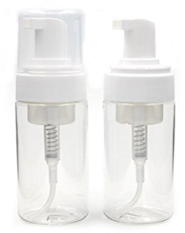 Zweiteiliger, transparenter Schaum-Spender, leere Kosmetikflaschen, Gesichtsreinigungs-Schaumbehälter für Kastilien-Flüssigseife., farblos, 100 ml