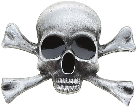 HUAANYA Gothic Skull Daggers Abzeichen Pin Mode Brosche Retro Kleidungsstift Dekoration Revers Pin Für Hip Hop Rock Halloween Party