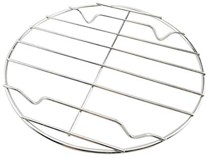 BESTONZON Edelstahl Grillrost Rund Abk¨¹hlgitter Backgitter Kuchengitter zum Keksen Braten Kuchen R?uchern Grillen Ausk¨¹hlen 20 cm