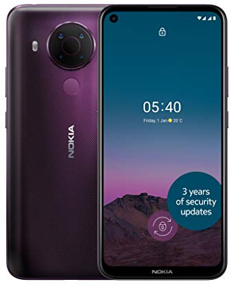 Nokia 5.4 6.39 Inch Android UK SIM Free Smartphone with 4 GB RAM and 64 GB Storage (Dual SIM) - Dusk