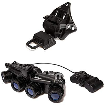 FMA Lunettes de vision nocturne tactique GPNVG18 et support en plastique pour casque NVG L4G19