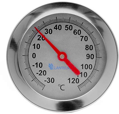 Lantelme Edelstahl Kompostthermometer mit 50cm Sonde | Präzise Temperaturkontrolle von Kompost -30°C bis +120°C | Robustes Analog Thermometer für Garten Gärtnerei Komposthaufen und Kompostierung