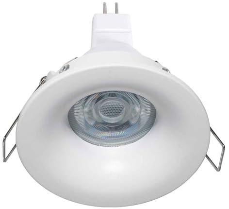 Faretto LED incasso soffitto, 8W, 650 Lumen, tenuta stagna IP65, Classe Energetica G, Alluminio, Facile Installazione, Ideale per box doccia, bagno, vasca, bagno turco, sauna, camper, barca, 6500K