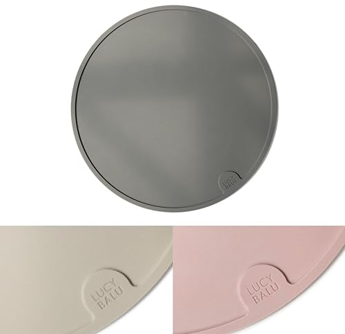 LucyBalu® Circle Silikon Napfunterlage rund Ø 29 cm – Anthrazit