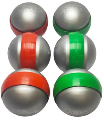 La Schmolle Boule de pétanque Molle intérieur extérieur Lot de 6 (2 triplettes) - Made in France