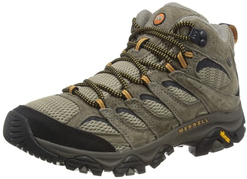 Merrell Herren Moab 3 Mid GTX Wanderschuhe, Pecan, 43 EU