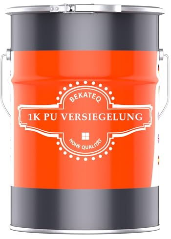 1K PU Versiegelung für Steinteppich außen, UV-fest, 3kg farblos glänzend, kein Vergilben, elastisch, abdichtend, einfache Verarbeitung - BEKATEQ BK-660PU