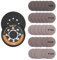 MAXXT 150mm Schleifplatte DA mit Hakenkopf & 30 Schleifblättern | Exzenterschleifer Pad Dual-Action | Flache Randform & Mittlere Härte | Für bürstenlose MAXXT Orbitalschleifer Orbit Sander R7303