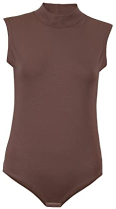 Evoni Body sans manches pour femme, marron, L