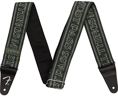 Fender All Things Must Pass Logo Strap Green - Gitarrengurt