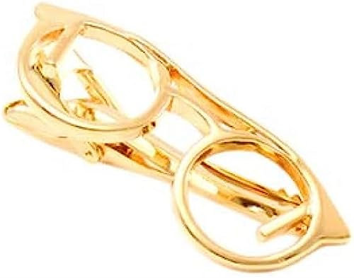 Herren-Krawattenklammer, Herren-Geschenke, Bekleidungsaccessoires, trendige Brillen-Design-Krawattenklammern for Herren, Krawatte, Krawattenklammer, Krawattennadel, modisches Geschenk for Herren ( Col