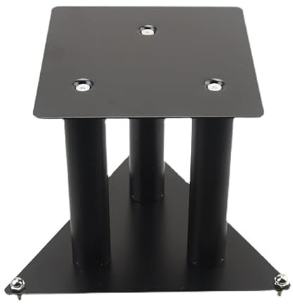 Speaker Stands,All Steel Bookshelf For Home Surround Sound Systems, 2mm Thick Metal Tray, Easy Assembly Enhanced Listening