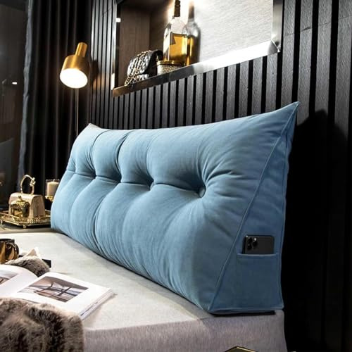 YSZBD Cojin Lectura Respaldo De Cama Almohada Triangularcojines Grandes Cojin Respaldo Sofa Cojines Grandes Camarespaldo Cabecero Desmontablefunda Lavable,#1-80x50x20cm