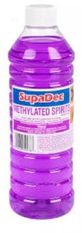 Supadec 750ml Methylated Spirit Fuel Burners Camping Stoves General Cleaning Stain Cleaner Fondues Bird Meths
