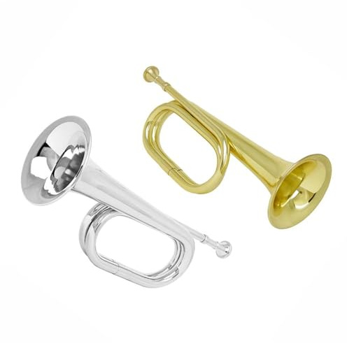 Anfänger Trompeten Posaune Signalhorn C-Tonart 11 Cm Schallbechermunddurchmesser Blechblasinstrument Verdicktes Messingrohr Professionelle Trompete