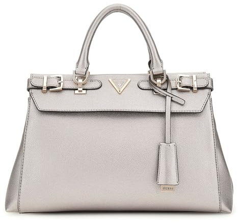 GUESS Eco Ali Luxury Satchel Pewter
