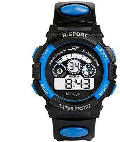 AKTOUR Mi Band 6 Orologio Sportivo da ragazzo Orologio da uomo al quarzo impermeabile con data sportiva digitale sportivo Orologio Orologio Sportivo (Blue, One Size)