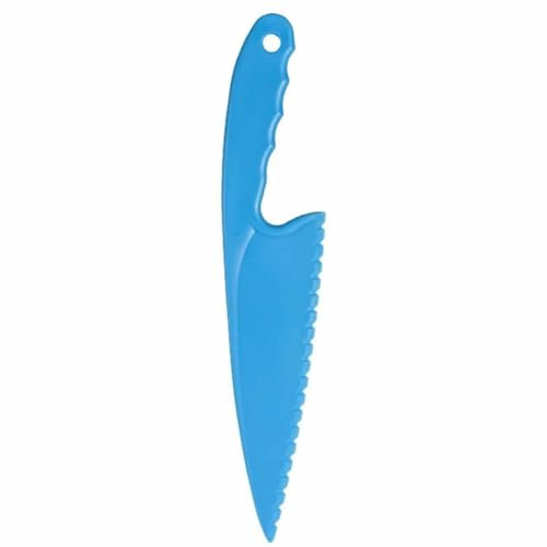 Coltello seghettato in plastica per torte, insalata, lattuga, pane, torte, pasticceria, livellatore, utensile da cucina (2 pezzi)