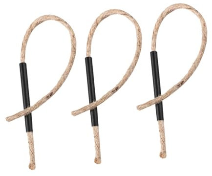 SUPVOX 30pcs Long- Material Fire Starter Hemp Wick Rope for Camping Instant Combustion Outdoor Bbq