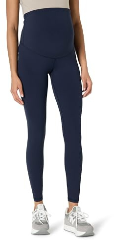 Amazon Essentials Leggings de Premamá Active FormFlex Ultrasuaves, de Largo Completo, por Encima del Vientre, para Yoga y Entrenamiento durante el Embarazo Mujer, Azul Marino, L