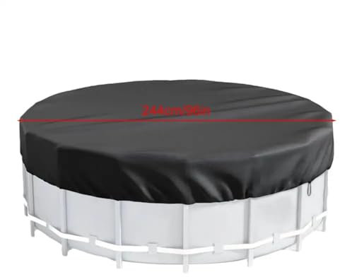 Copertura rotonda per piscine interrate e fuori terra, copertura solare resistente con protezione per vasca idromassaggio, accessori per piscina da 2,3 m